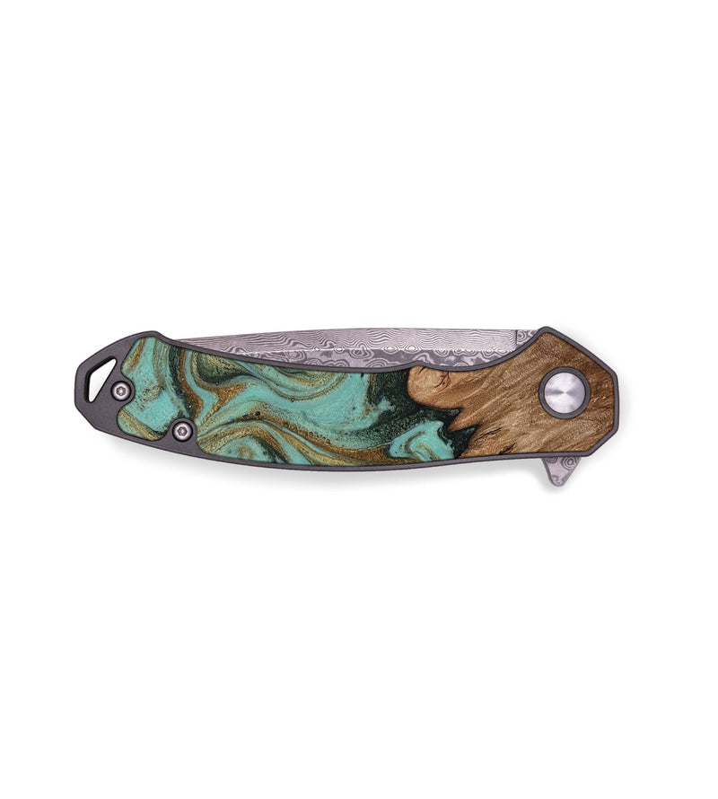 EDC Wood Pocket Knife - Terra (Green, 813225)