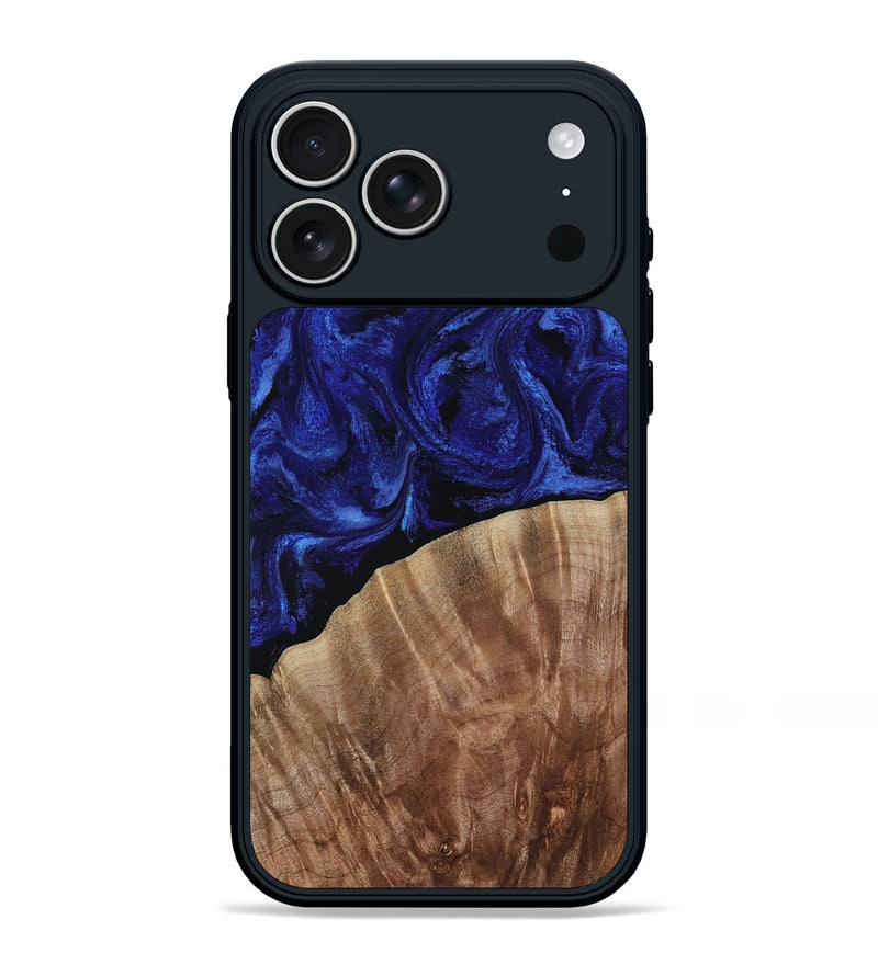 iPhone 17 Pro Max Wood Phone Case - Atreus (Blue, 813241)