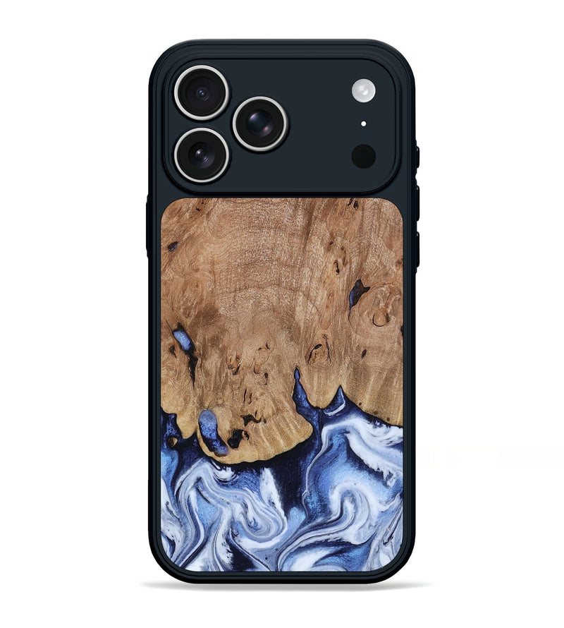 iPhone 17 Pro Max Wood Phone Case - Price (Blue, 813242)