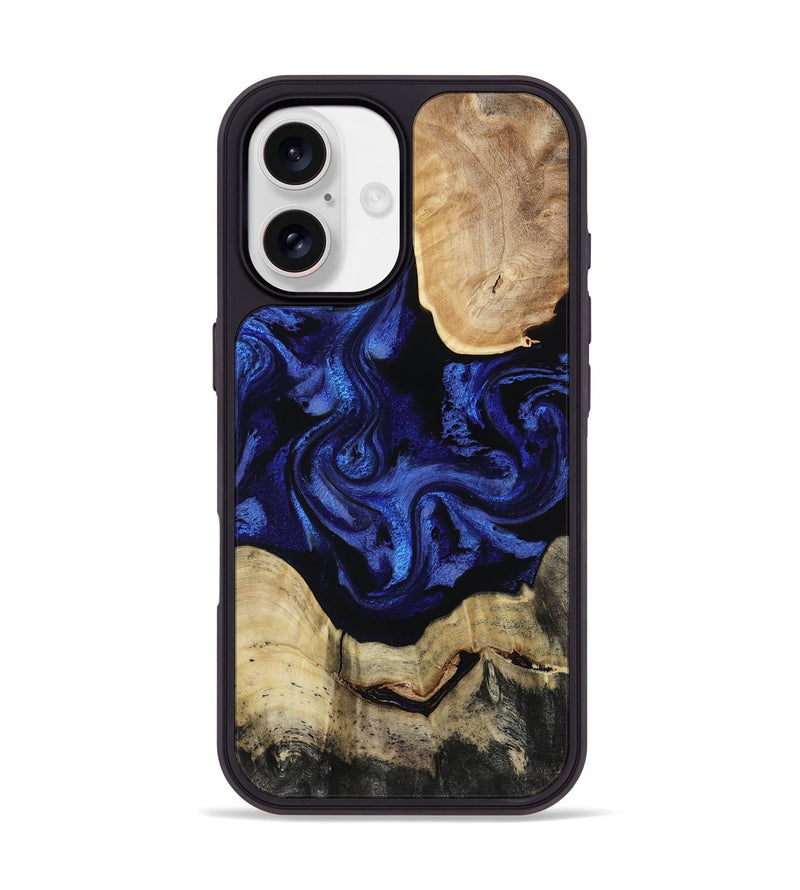 iPhone 17 Wood Phone Case - Zayden (Blue, 813250)