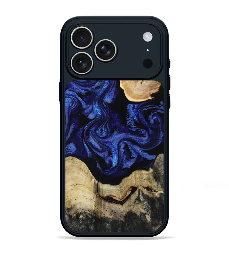 iPhone 17 Pro Max Wood Phone Case - Zayden (Blue, 813250)
