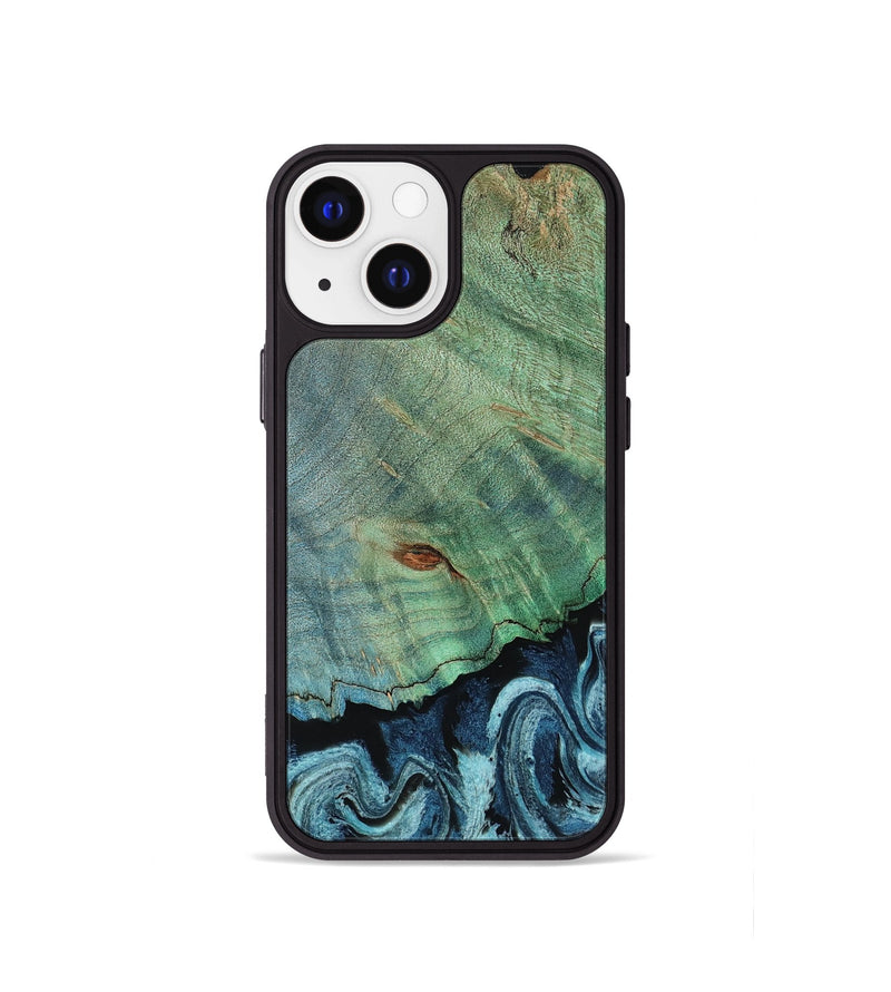 iPhone 13 mini Wood Phone Case - Kahlani (Blue, 813272)