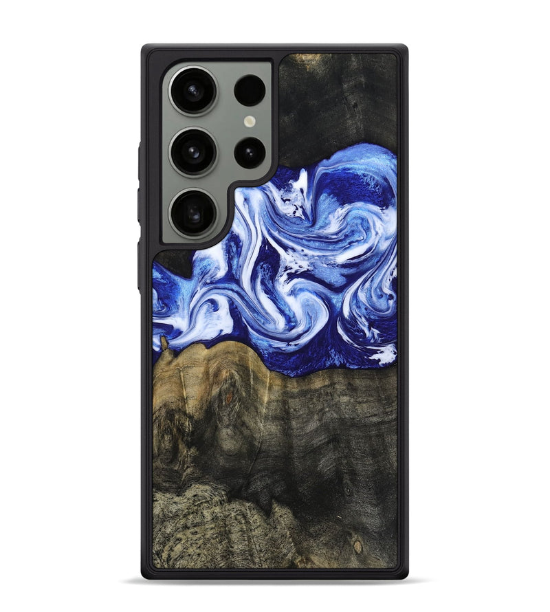 Galaxy S24 Ultra Wood Phone Case - Geo (Blue, 813276)