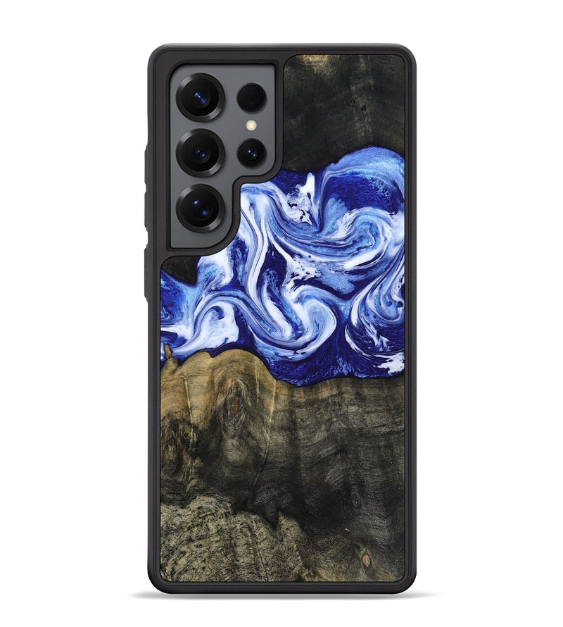 Galaxy S25 Ultra Wood Phone Case - Geo (Blue, 813276)