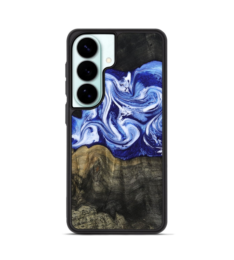 Galaxy S26 Wood Phone Case - Geo (Blue, 813276)