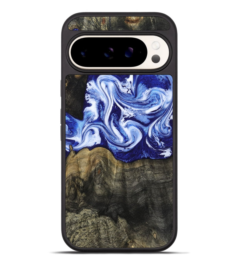 Pixel 9 Pro XL Wood Phone Case - Geo (Blue, 813276)