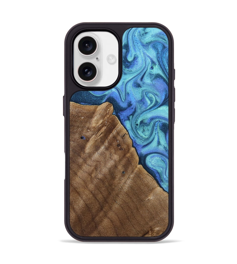 iPhone 17 Wood Phone Case - Fritz (Blue, 813277)