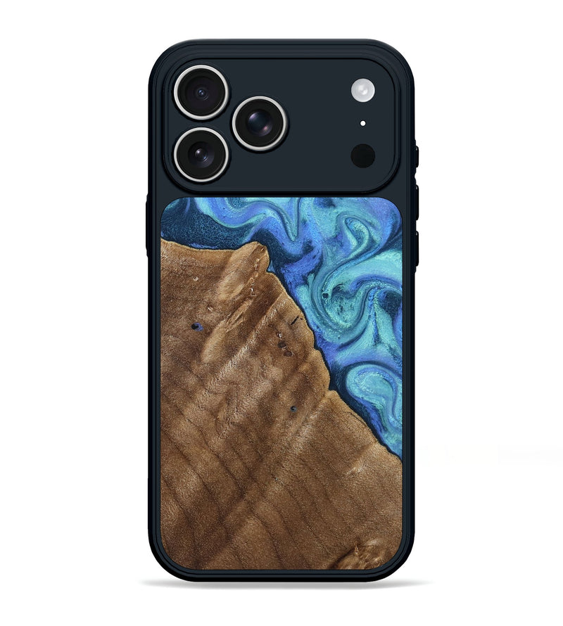 iPhone 17 Pro Max Wood Phone Case - Fritz (Blue, 813277)