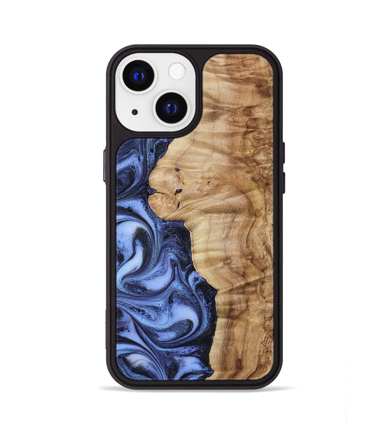 iPhone 13 Wood Phone Case - Mont (Blue, 813278)
