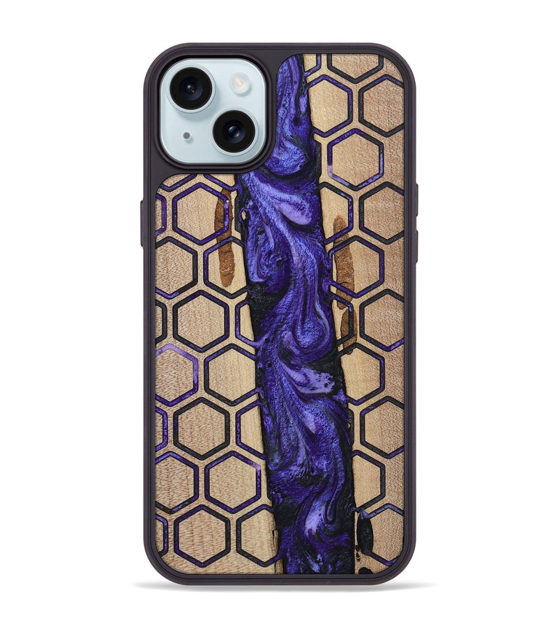 iPhone 15 Plus Wood Phone Case - Jerilyn (Pattern, 813287)