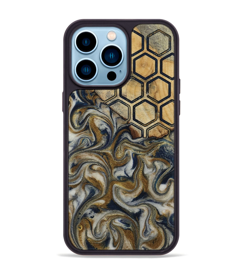iPhone 14 Pro Max Wood Phone Case - Marnie (Pattern, 813294)