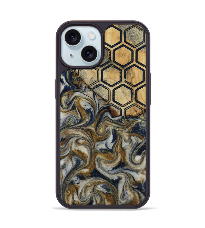 iPhone 15 Wood Phone Case - Marnie (Pattern, 813294)