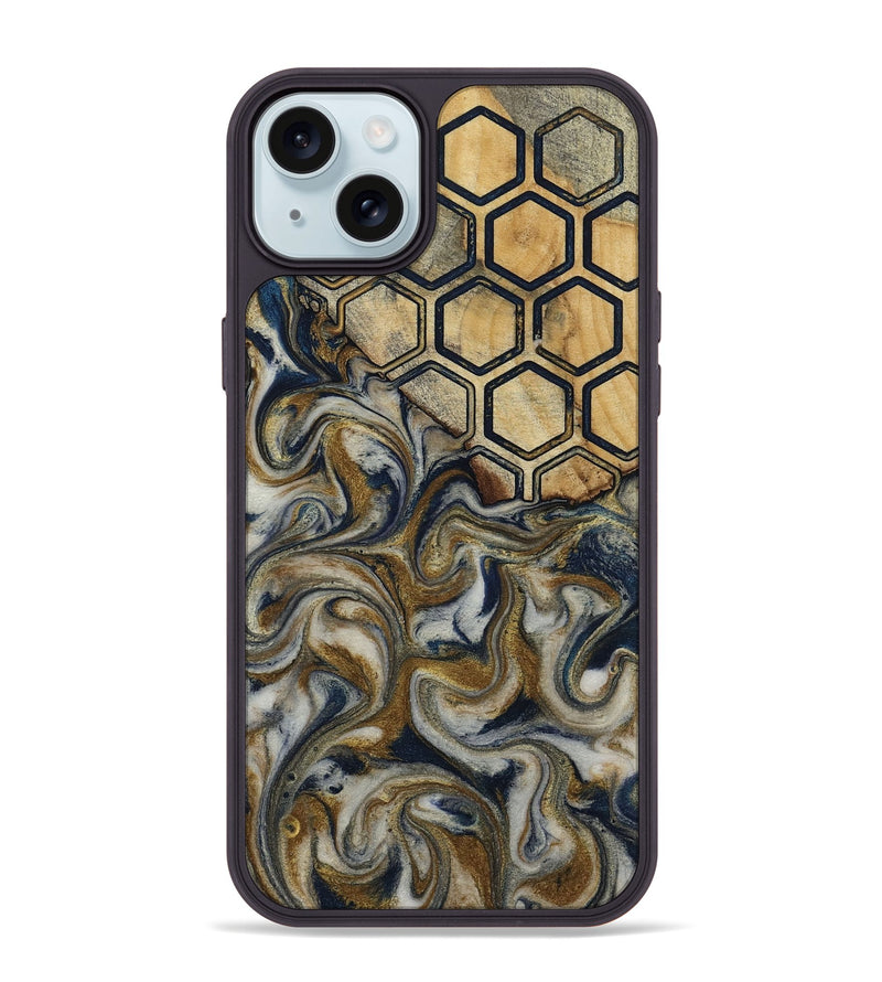 iPhone 15 Plus Wood Phone Case - Marnie (Pattern, 813294)