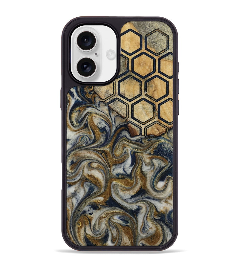 iPhone 16 Plus Wood Phone Case - Marnie (Pattern, 813294)