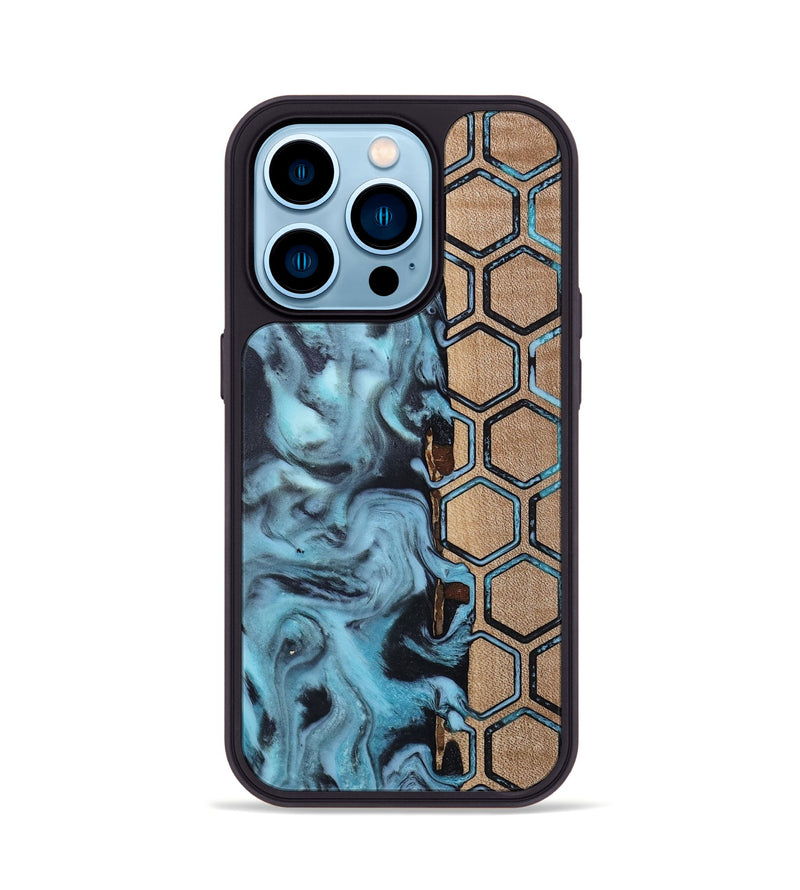 iPhone 14 Pro Wood Phone Case - Toya (Pattern, 813297)