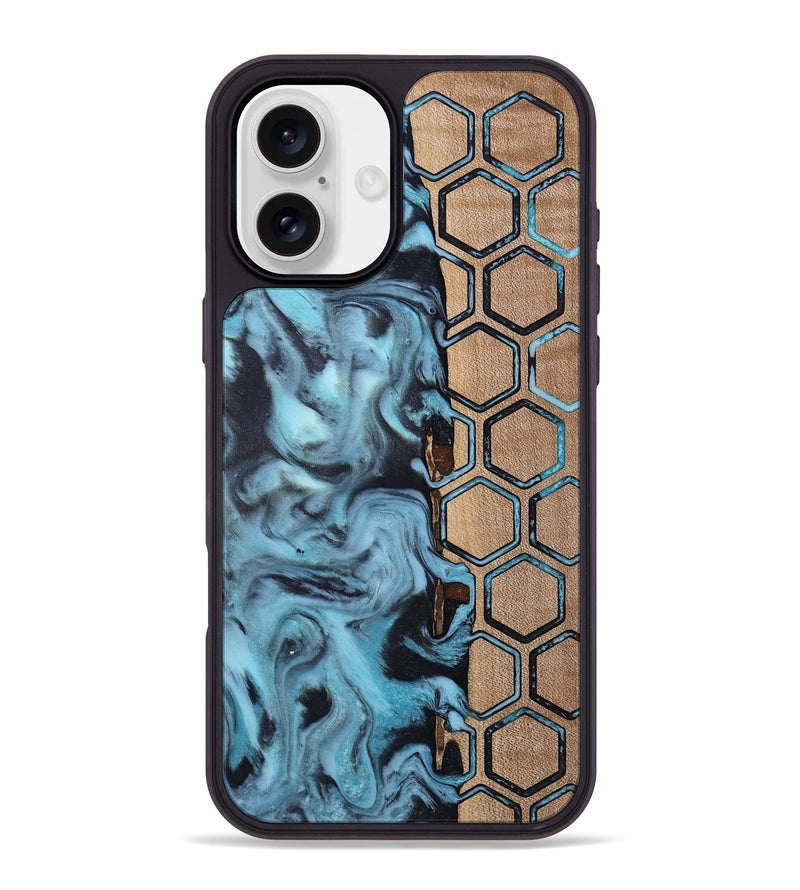 iPhone 16 Plus Wood Phone Case - Toya (Pattern, 813297)