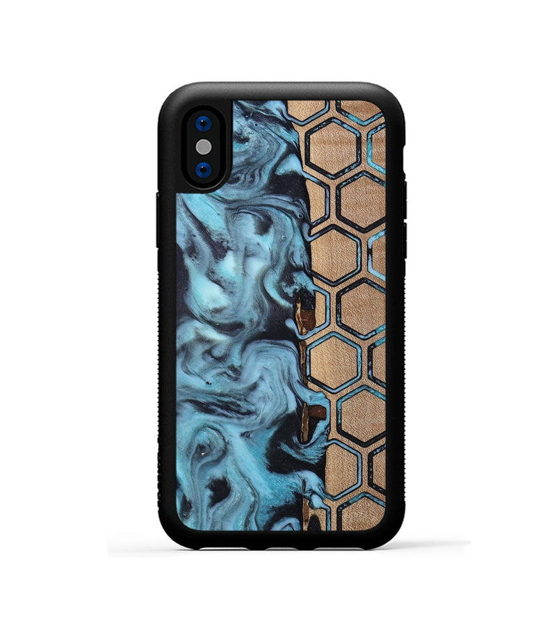 iPhone Xs Wood Phone Case - Toya (Pattern, 813297)