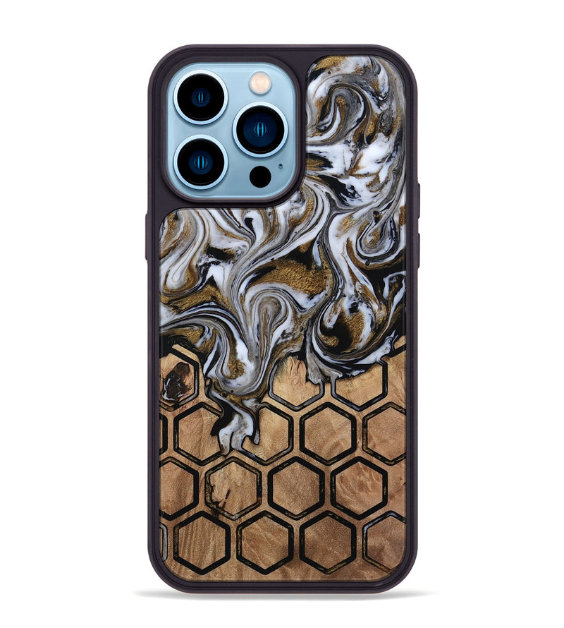 iPhone 14 Pro Max Wood Phone Case - Azriel (Pattern, 813299)