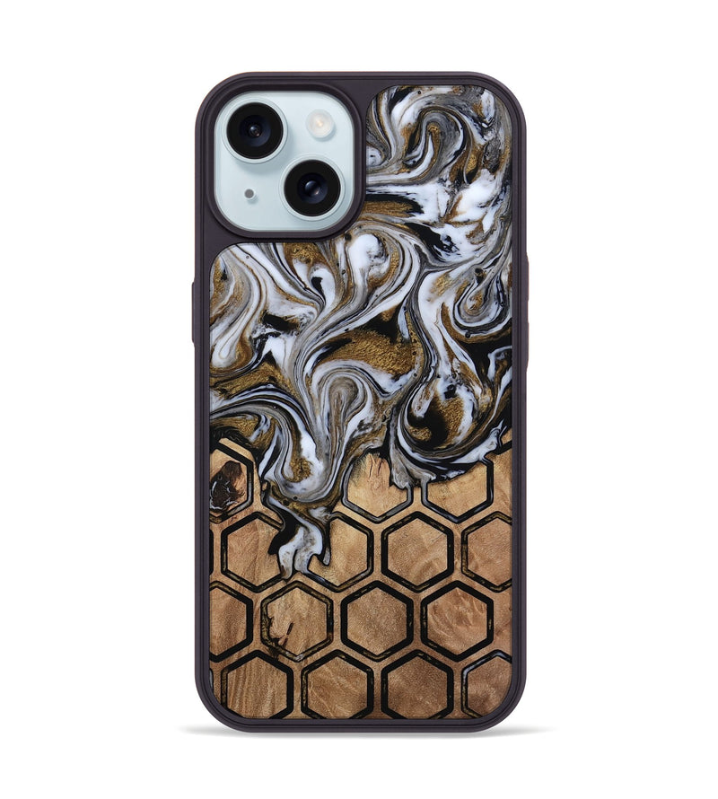 iPhone 15 Wood Phone Case - Azriel (Pattern, 813299)
