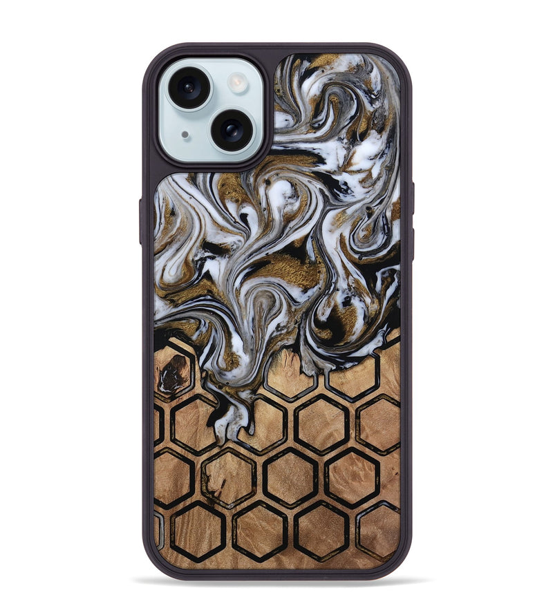 iPhone 15 Plus Wood Phone Case - Azriel (Pattern, 813299)