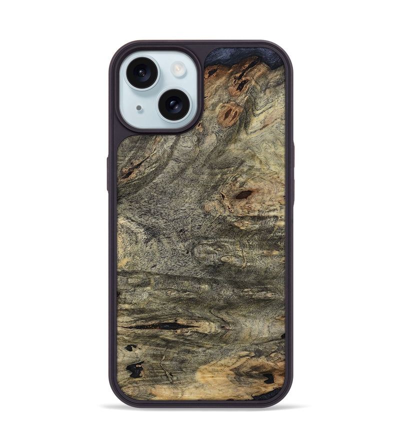 iPhone 15 Wood Phone Case - Kurtis (Wood Burl, 813316)