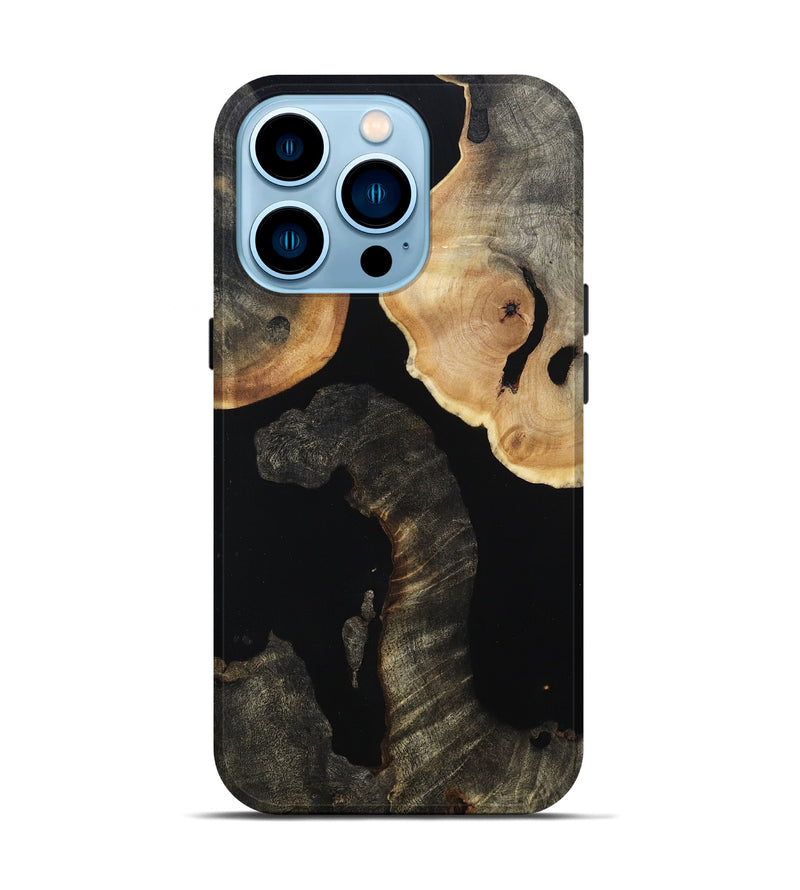 iPhone 14 Pro Wood Live Edge Phone Case - Johnie (Wood Burl, 813360)