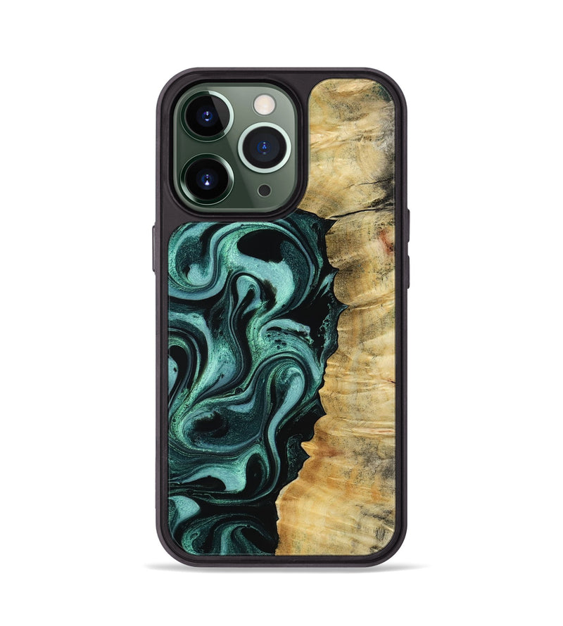 iPhone 13 Pro Wood Phone Case - Blaire (Green, 813371)