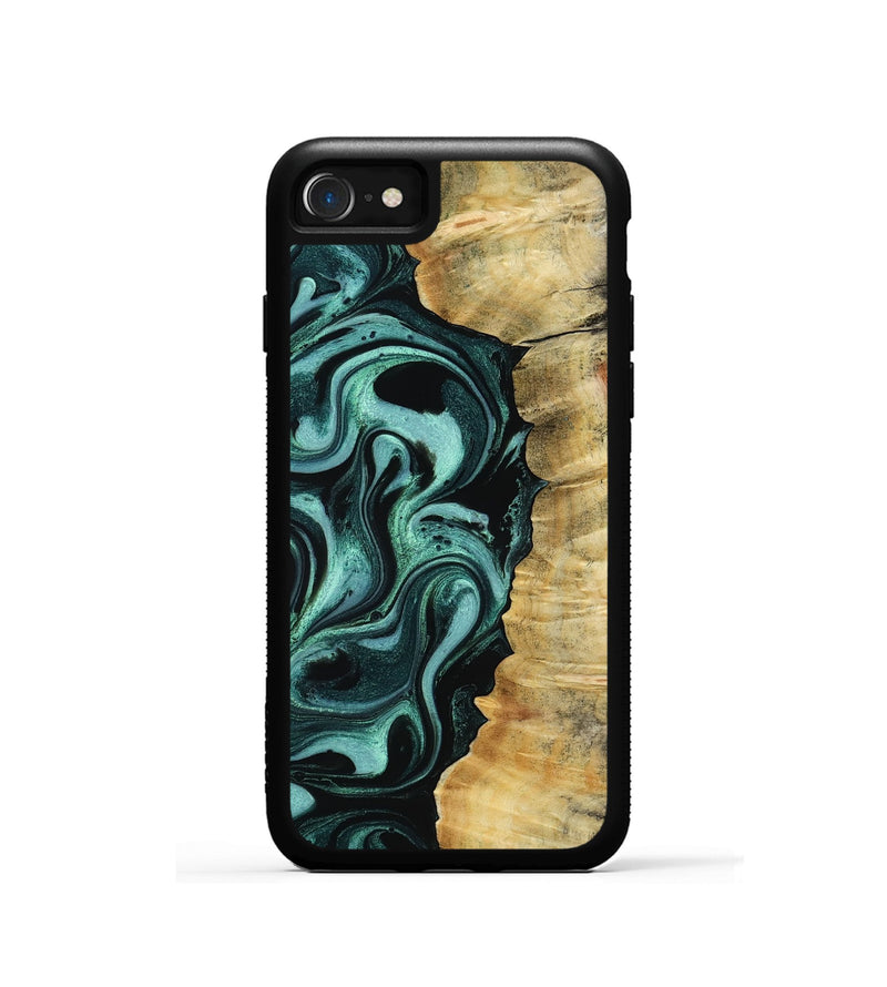 iPhone SE Wood Phone Case - Blaire (Green, 813371)