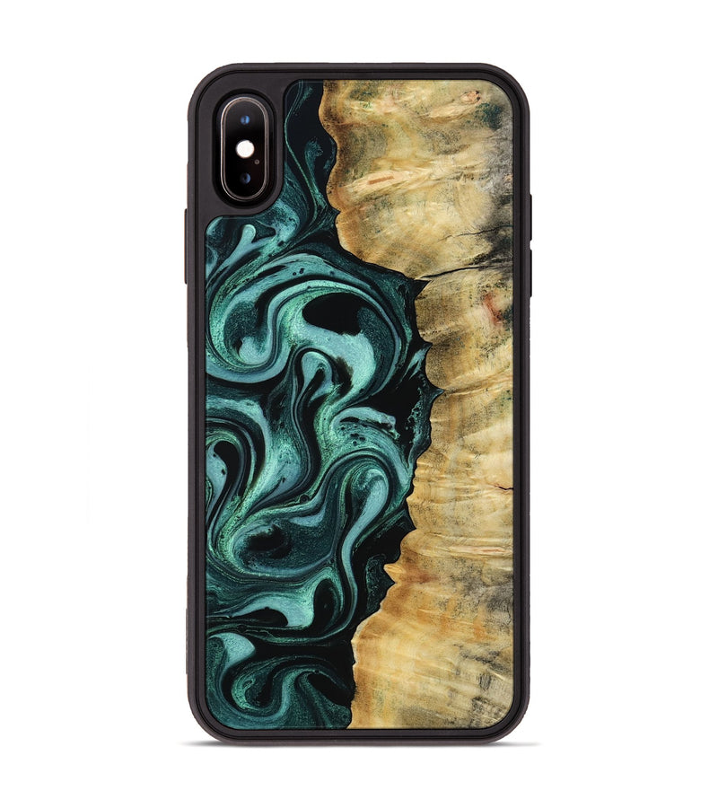 iPhone Xs Max Wood Phone Case - Blaire (Green, 813371)
