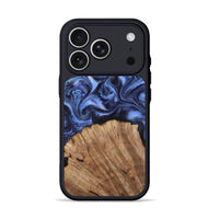 iPhone 17 Pro Wood Phone Case - Stoney (Blue, 813405)
