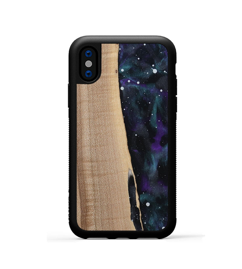 iPhone Xs Wood Phone Case - Ayaan (Cosmos, 813408)