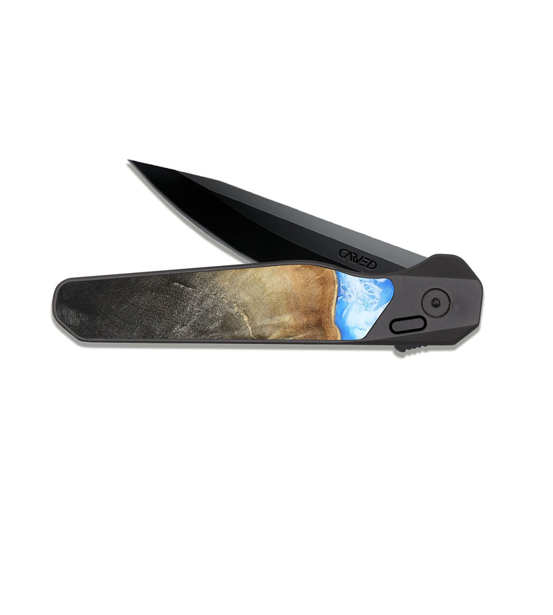 EDC Dark Slate Wood Pocket Knife - Jed (Coastal, 813418)