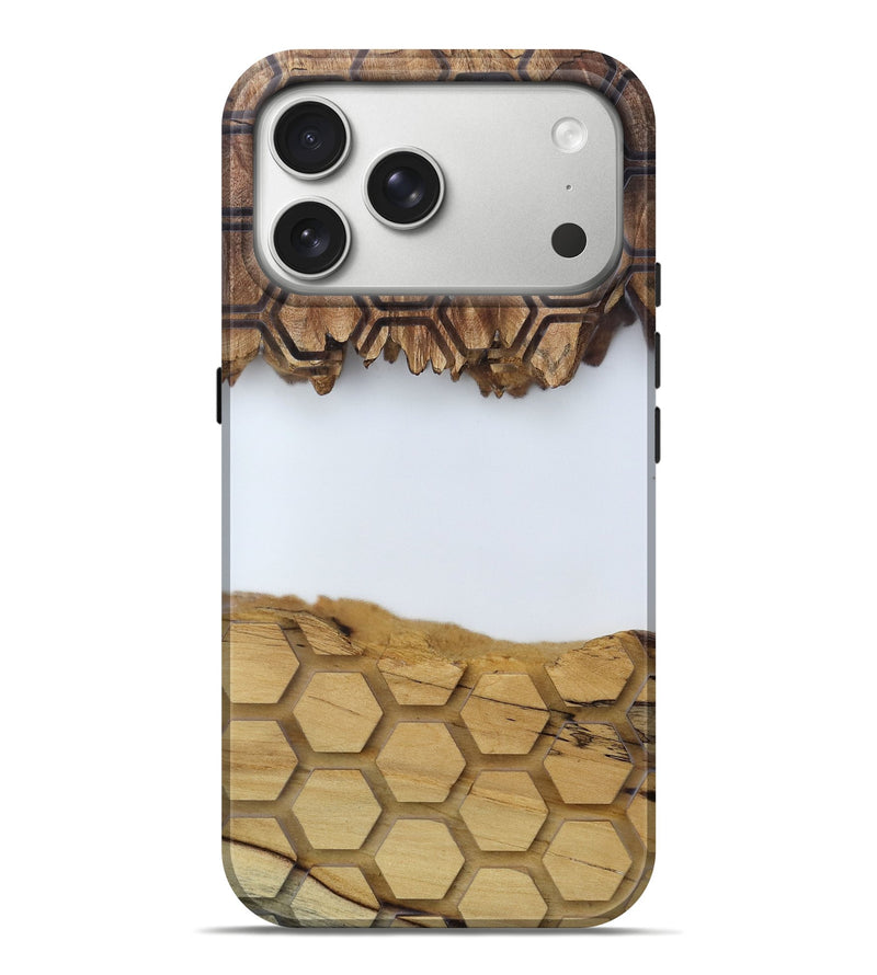 iPhone 17 Pro Max Wood Live Edge Phone Case - Adeline (Clear, 813437)