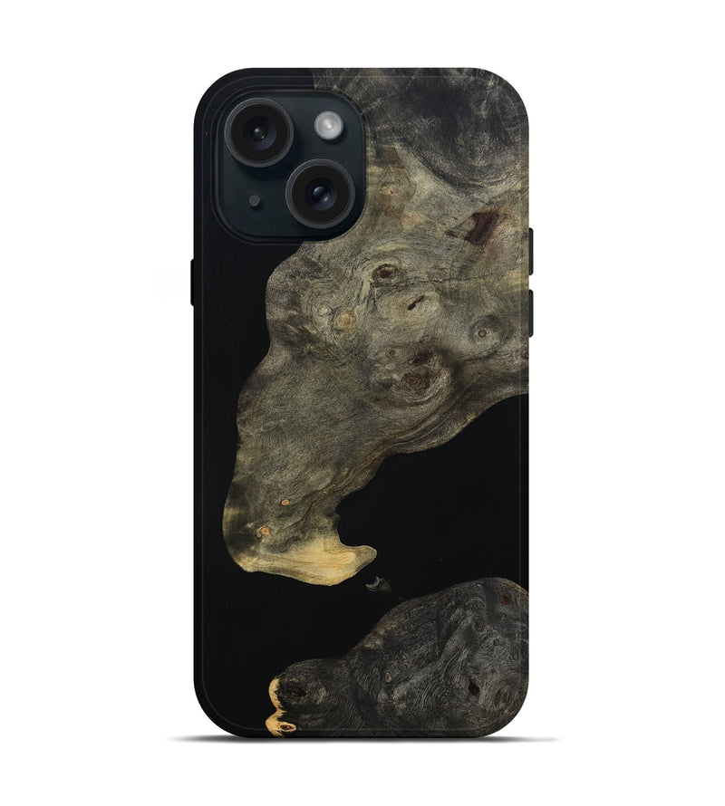 iPhone 15 Wood Live Edge Phone Case - Andi (Wood Burl, 813439)