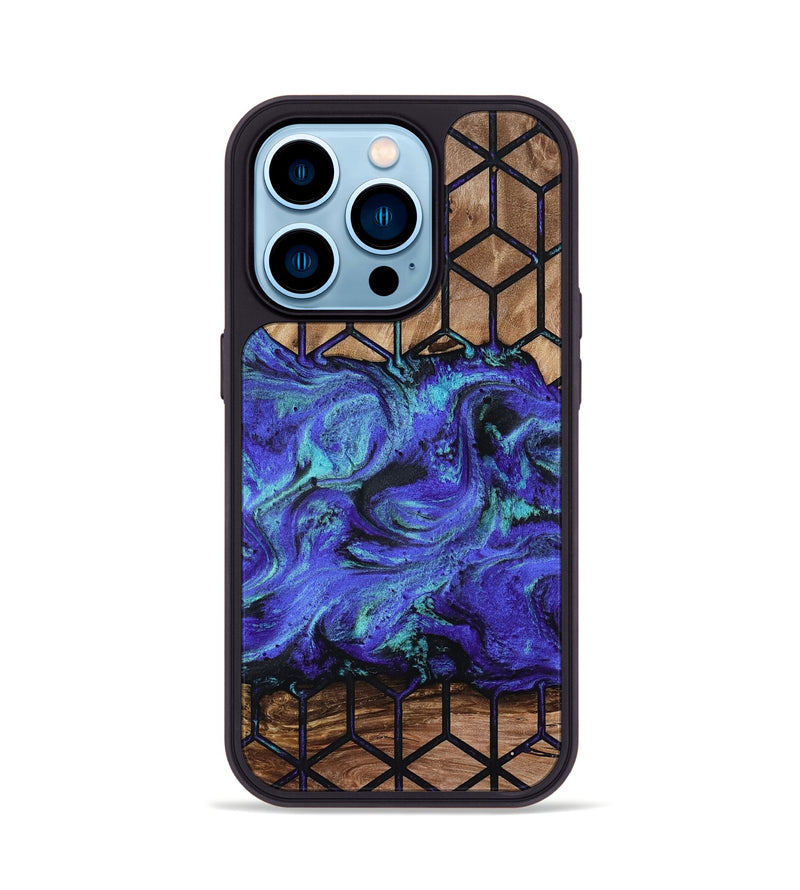 iPhone 14 Pro Wood Phone Case - Janiyah (Pattern, 813447)
