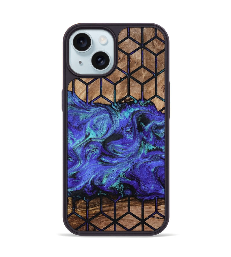 iPhone 15 Wood Phone Case - Janiyah (Pattern, 813447)