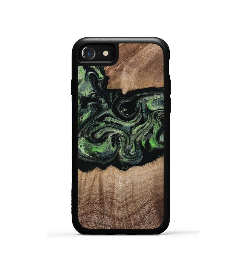 iPhone SE Wood Phone Case - Carlee (Green, 813476)