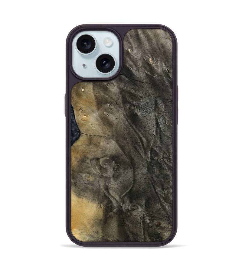 iPhone 15 Wood Phone Case - Leona (Wood Burl, 813518)