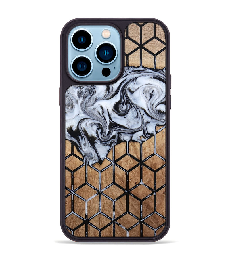 iPhone 14 Pro Max Wood Phone Case - Shelbie (Pattern, 813546)