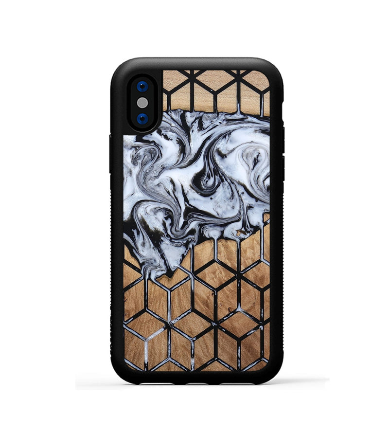 iPhone Xs Wood Phone Case - Shelbie (Pattern, 813546)