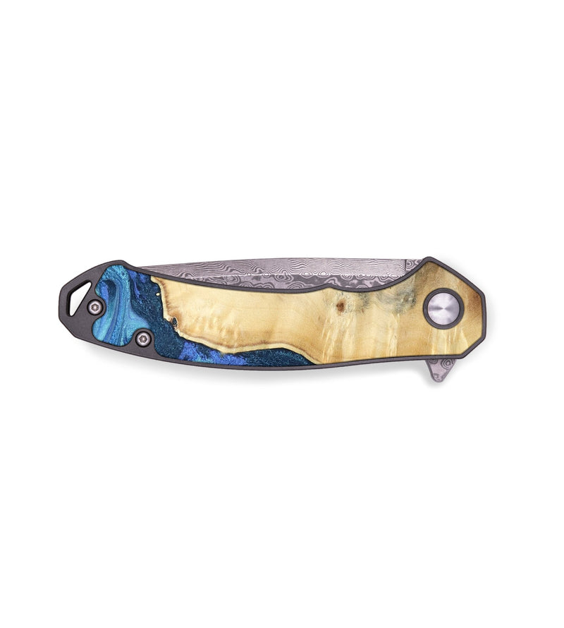 EDC Wood Pocket Knife - Freddie (Blue, 813554)