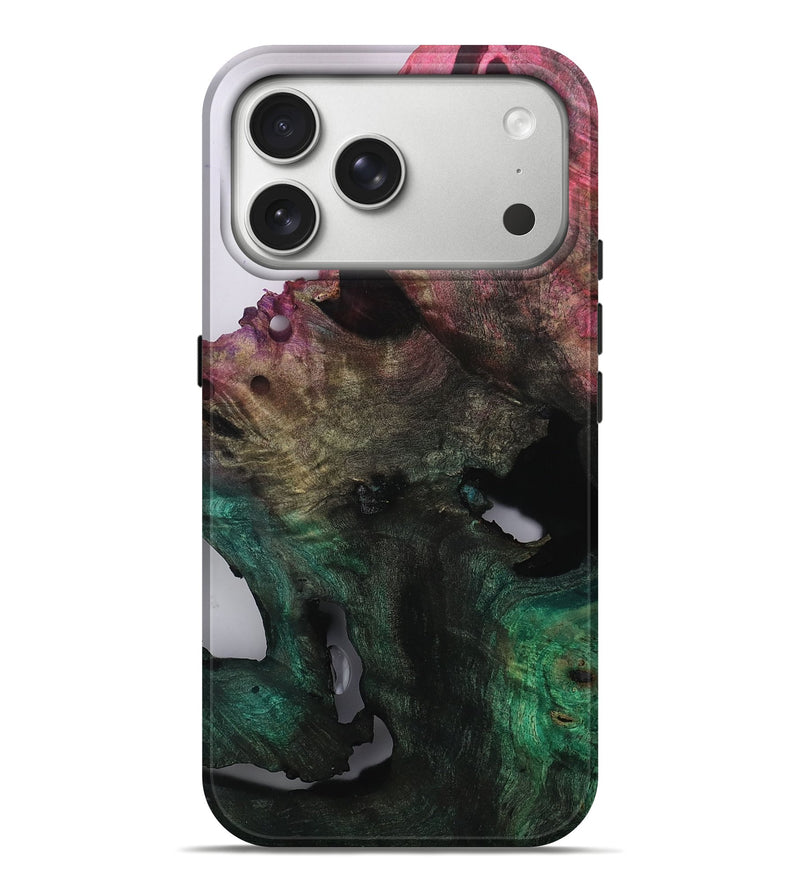 iPhone 17 Pro Max Wood Live Edge Phone Case - Emerson (Clear, 813579)