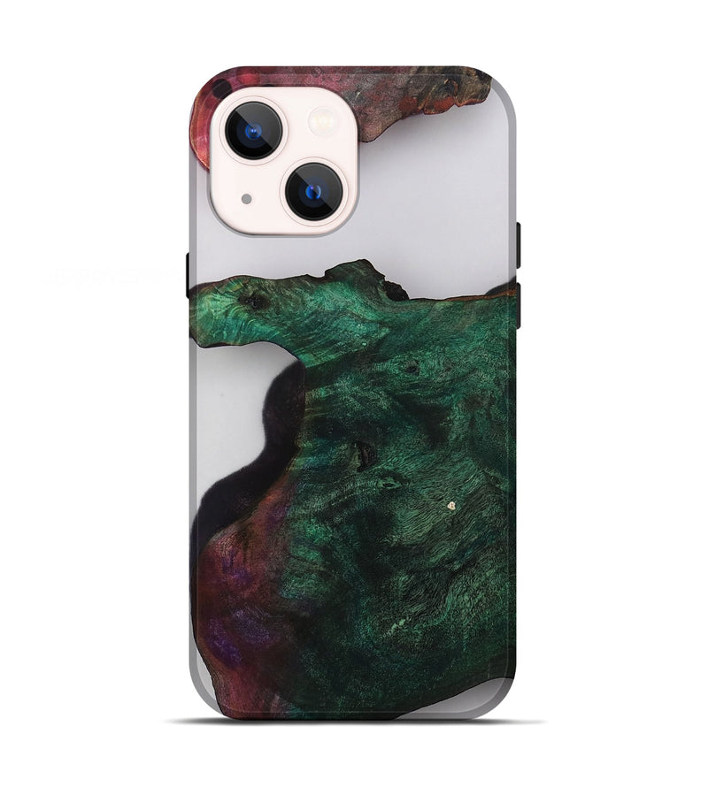 iPhone 13 Wood Live Edge Phone Case - Janie (Clear, 813580)
