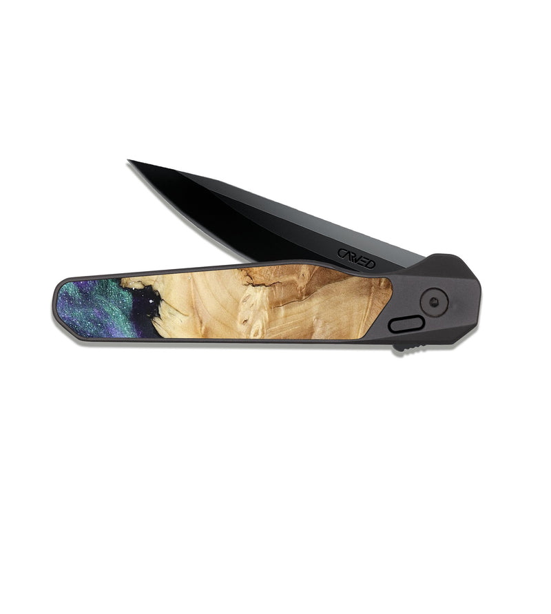 EDC Dark Slate Wood Pocket Knife - Sariyah (Cosmos, 813620)