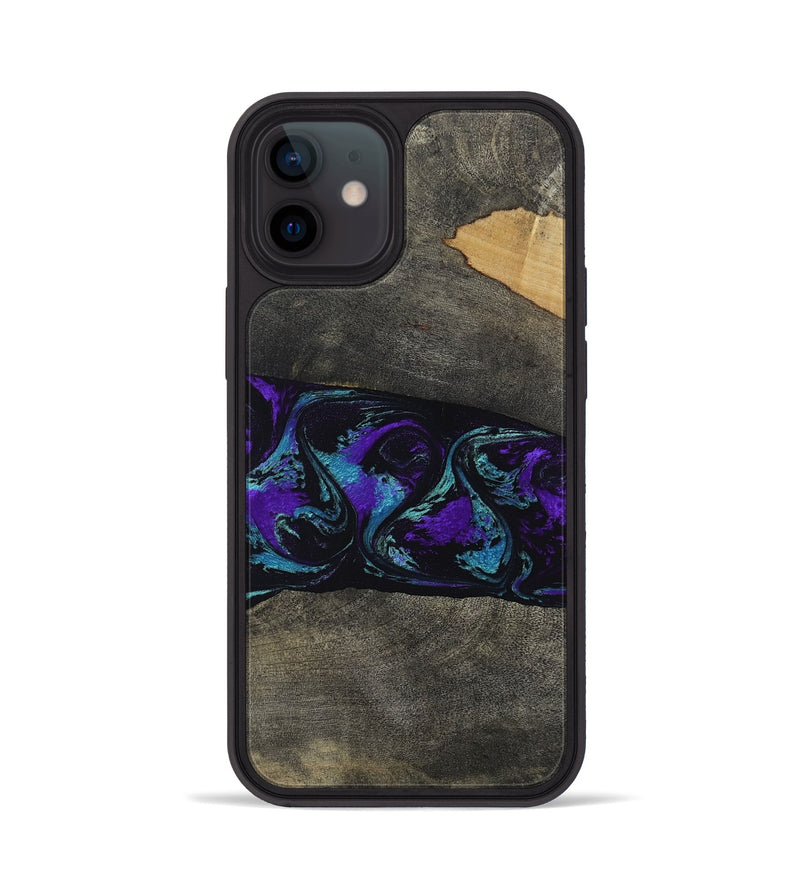 iPhone 12 Wood Phone Case - Giles (Purple, 813641)