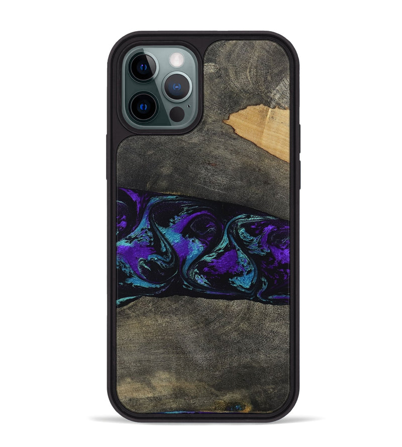 iPhone 12 Pro Max Wood Phone Case - Giles (Purple, 813641)