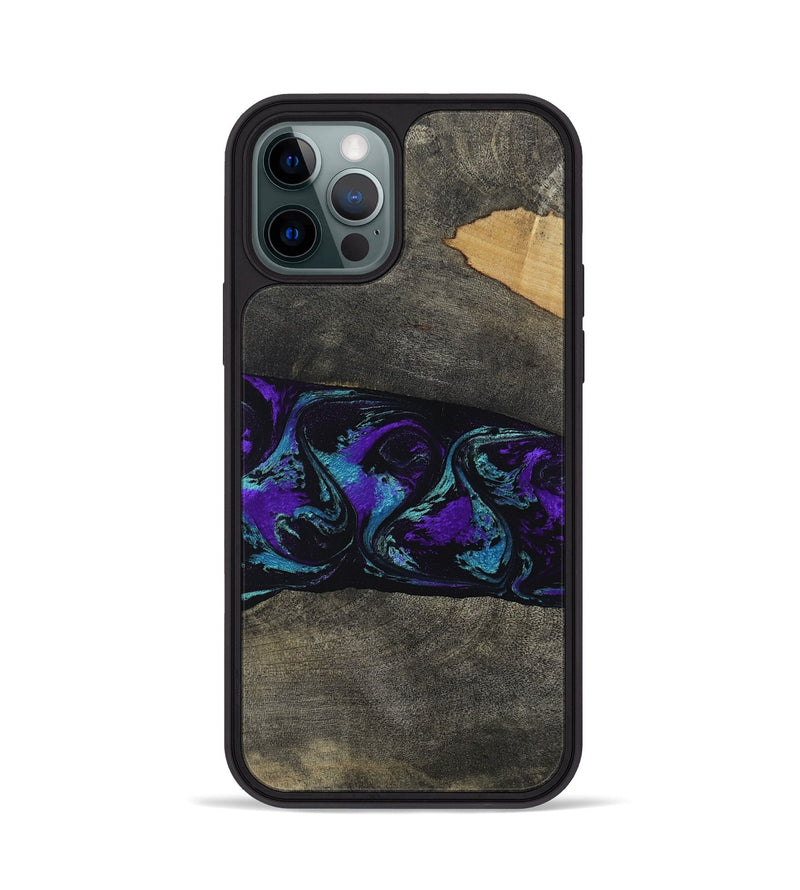 iPhone 12 Pro Wood Phone Case - Giles (Purple, 813641)