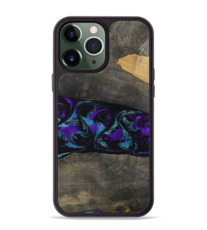 iPhone 13 Pro Max Wood Phone Case - Giles (Purple, 813641)
