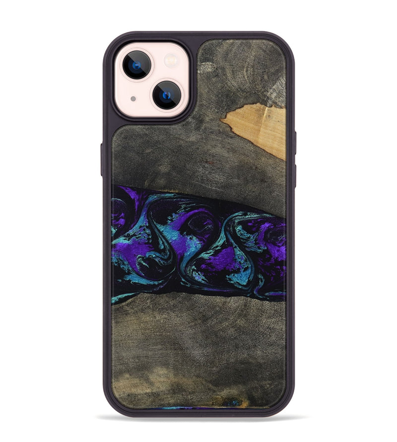 iPhone 14 Plus Wood Phone Case - Giles (Purple, 813641)