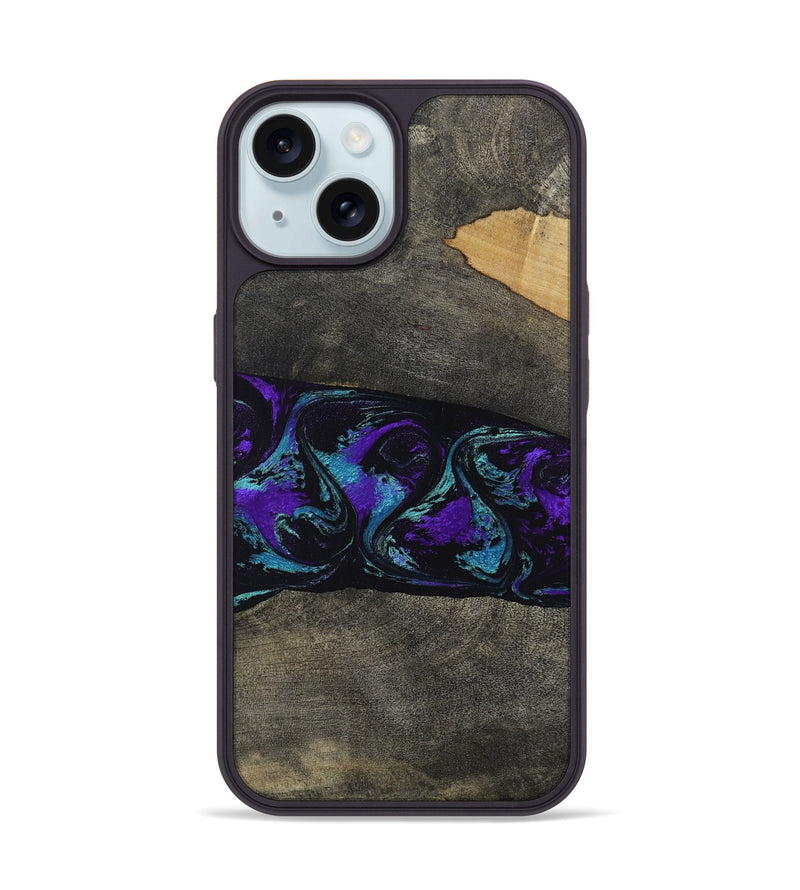 iPhone 15 Wood Phone Case - Giles (Purple, 813641)
